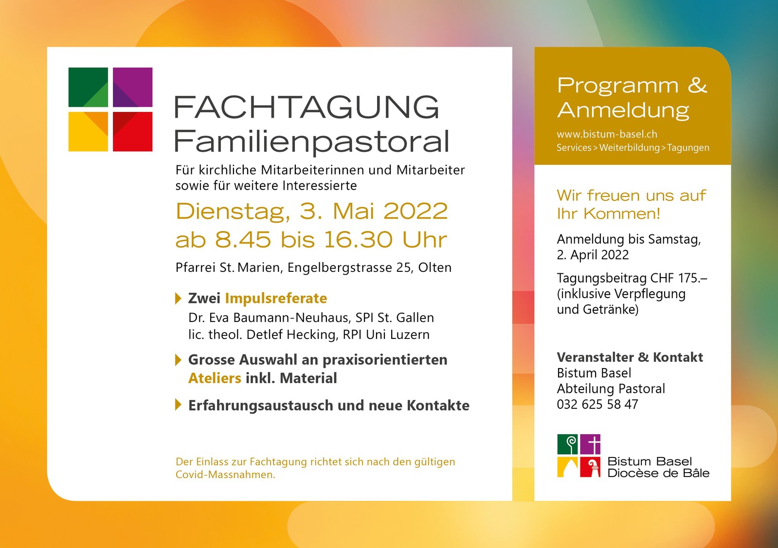 Flyer Fachtagung Familienpastoral